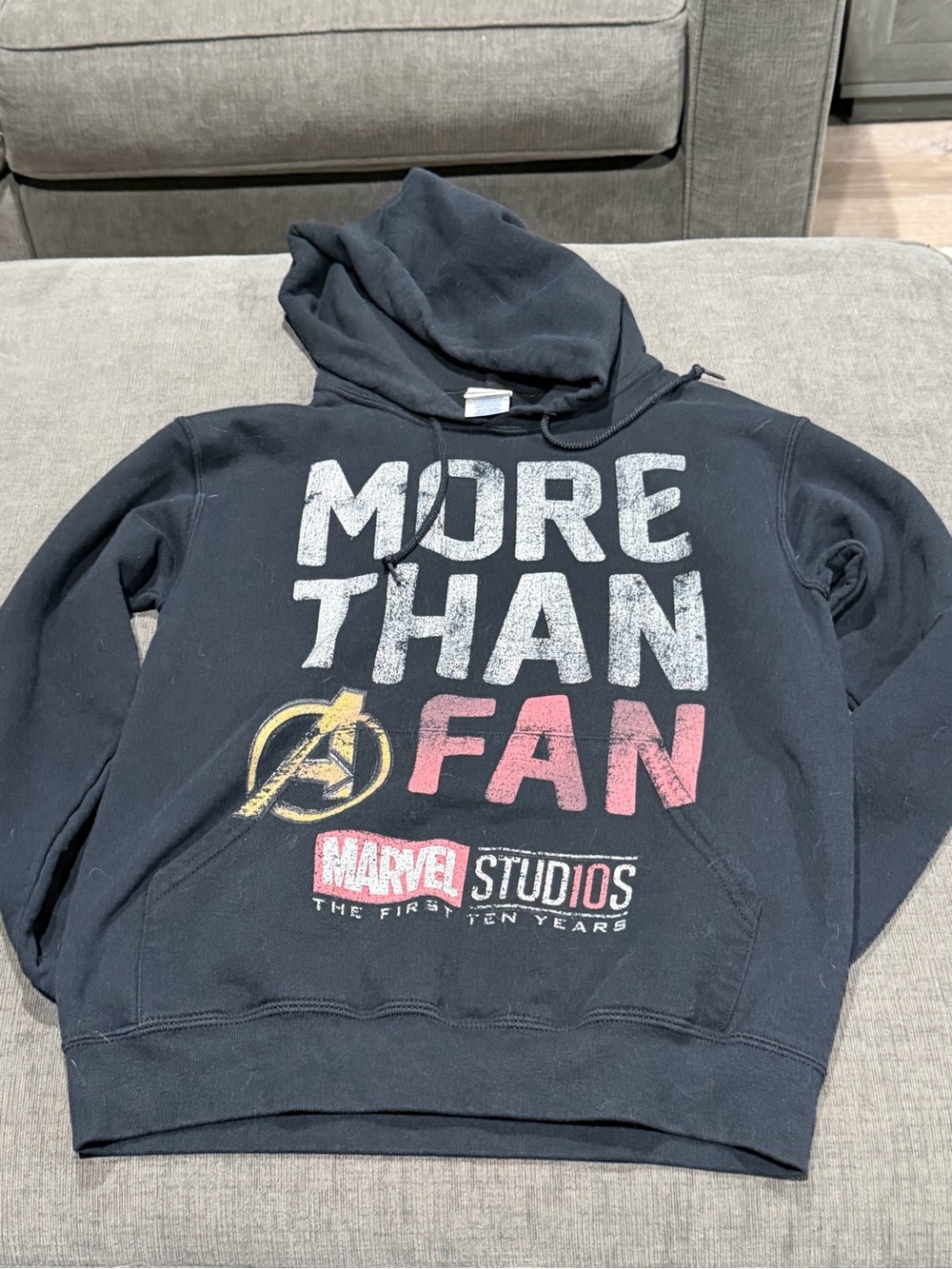Marvel Black 'More Than A Fan' Graphic Pullover Hoodie